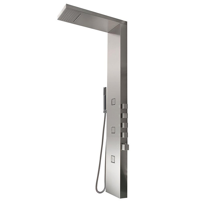 Premier - Perdita Thermostatic Shower Panel - Stainless Steel - PPE001 Profile Large Image