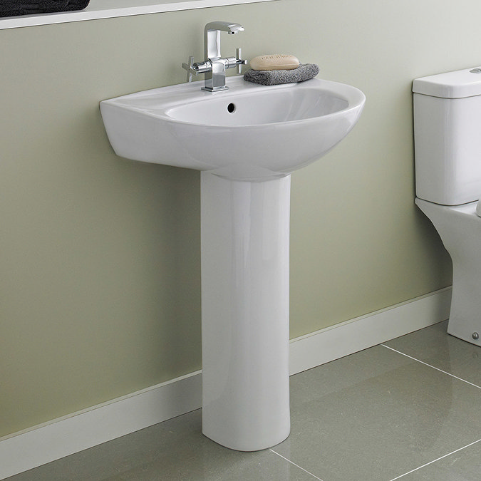 Premier - Perth 550 Basin 1TH with Pedestal - NCS102-NCS103 Profile Large Image