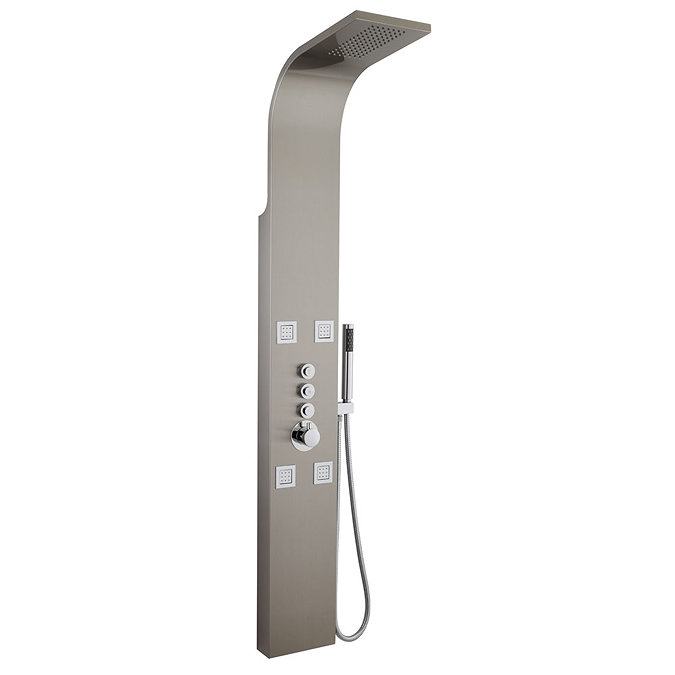 Premier - Pirlo Stainless Steel Thermostatic Shower Panel - AS346 Large Image