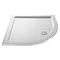 Premier - Quadrant Acrylic Capped Pearlstone Shower Tray with waste - 900 x 900 x 40mm Large Image