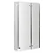 Premier Quattro 1400mm High Double Hinged Bath Screen - NSBS3 Large Image