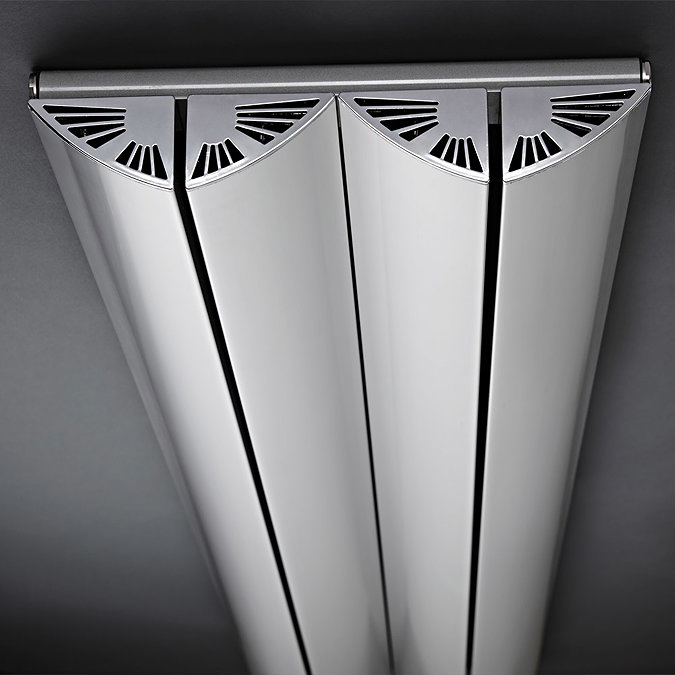 Premier - Ravine Designer Radiator 1800 x 415mm - Black - MTY118 Profile Large Image