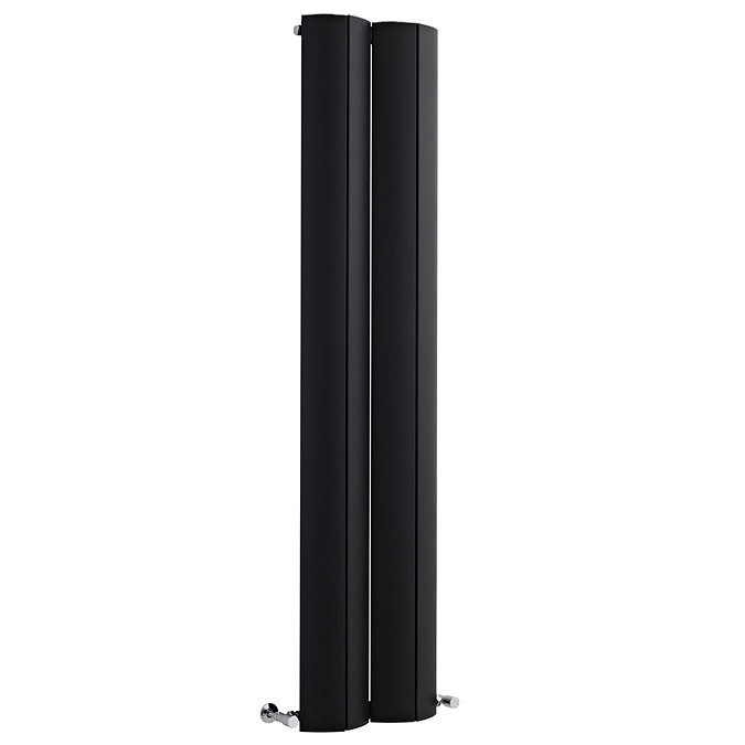 Premier - Ravine Designer Radiator 1800 x 415mm - Black - MTY118 Large Image