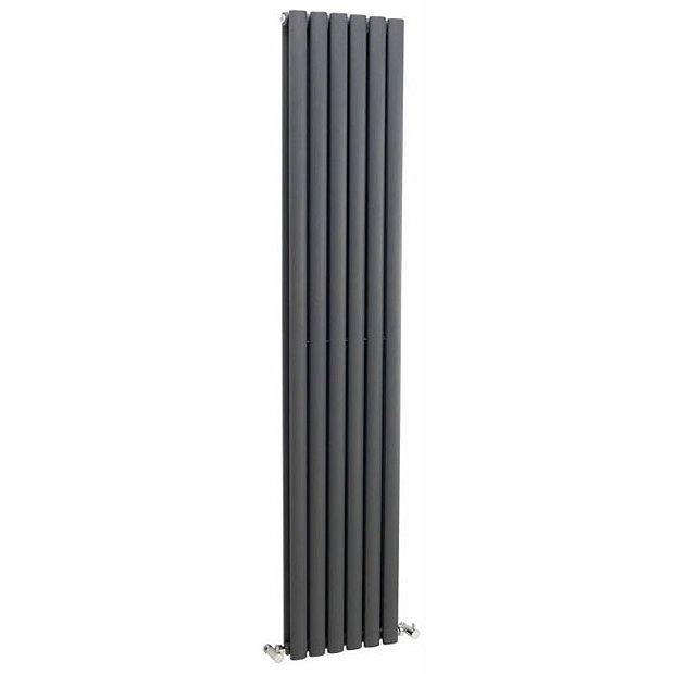 Nuie - Ricochet Double Panel Radiator - 1750 x 354mm - Anthracite ...