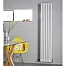 Premier - Ricochet Double Panel Radiator - 1750 x 354mm - White - MTY082 Profile Large Image