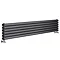 Premier - Ricochet Horizontal Double Panel Radiator - 354 x 1750mm - Anthracite Large Image