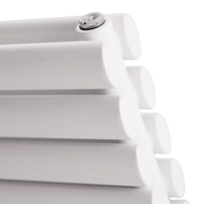 Premier - Ricochet Horizontal Double Panel Radiator - 354 x 1750mm - White Feature Large Image