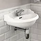 Old London - Chancery Wall Hung Cloakroom Basin (500mm Wide - 1 Tap Hole) Large Image