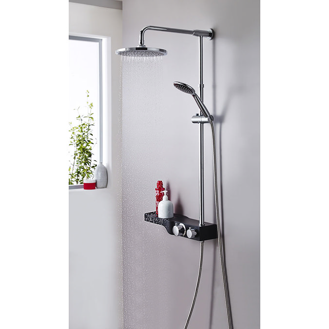 Premier - Sable Thermostatic Bar Valve and Rigid Riser - JTY383 Profile Large Image