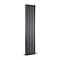 Premier - Salvia Double Panel Radiator - 1500 x 383mm - Anthracite - HSA006 Large Image