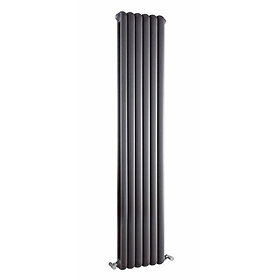 Premier - Salvia Double Panel Radiator - 1800 x 383mm - Anthracite - HSA005 Large Image