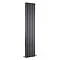 Premier - Salvia Double Panel Radiator - 1800 x 383mm - Anthracite - HSA005 Large Image