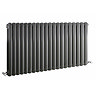 Premier - Salvia Double Panel Radiator - 635 x 1223mm - Anthracite - HSA007 Large Image