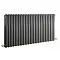 Premier - Salvia Double Panel Radiator - 635 x 1223mm - Anthracite - HSA007 Large Image