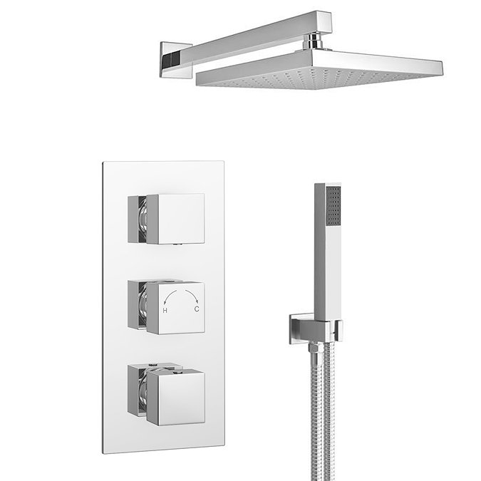 Milan Concealed Shower Package with Head + Handset