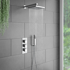 Milan Concealed Shower Package with Head + Handset