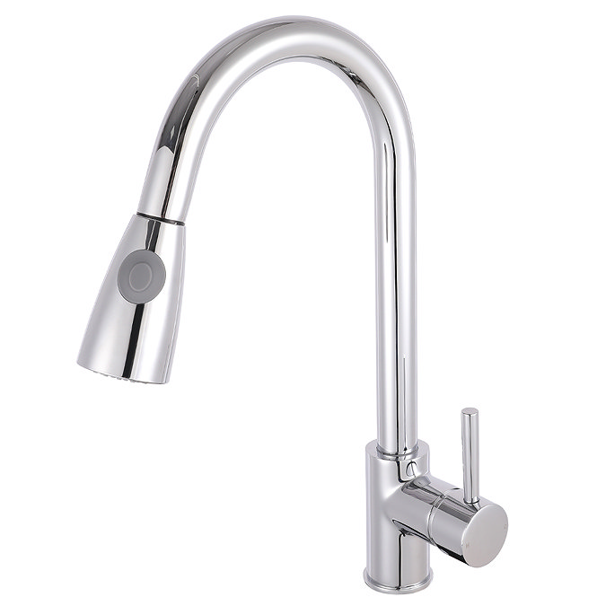 Nuie Side Action Pull Out Rinser Kitchen Tap - KC318 Large Image