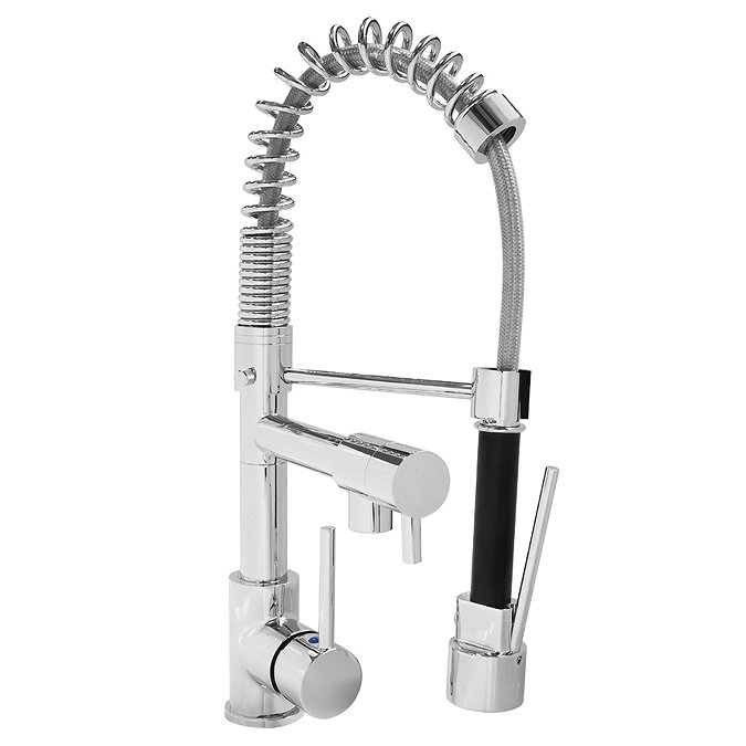 Ultra Side Action Kitchen Tap with Rinser & Pan Filler - KC311 Large Image