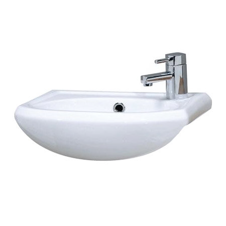 Premier - Sienna 420mm semi-recessed ceramic basin - NBS004 Large Image