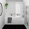 Nuie Square Hinged Barmby Shower Bath