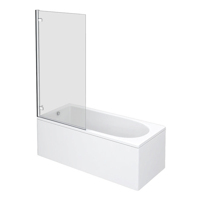 Premier Square Hinged Barmby Shower Bath Large Image