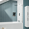 Nuie Square Hinged Linton Shower Bath