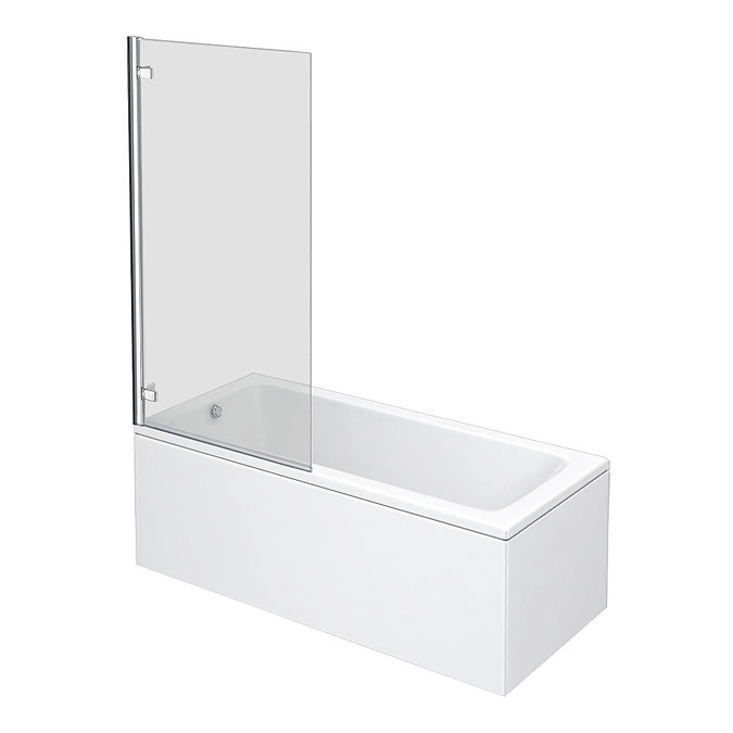 Premier Square Hinged Linton Shower Bath Large Image