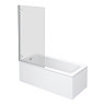 Premier Square Hinged Linton Shower Bath Large Image