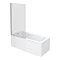 Premier Square Hinged Linton Shower Bath Large Image