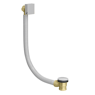 Nuie - Square Slimline Freeflow Bath Filler - E317  Profile Large Image