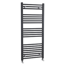 Premier - Straight Ladder Towel Rail 500 x 1150mm - Anthracite - MTY105 Large Image