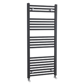 Premier - Straight Ladder Towel Rail 500 x 1150mm - Anthracite - MTY105 Large Image