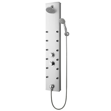 Premier - Thermostatic Shower Panel with Fixed Shower Head, 10 Body Jets & Shower Kit - AS306 Profil