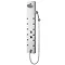 Premier - Thermostatic Shower Panel with Fixed Shower Head, 10 Body Jets & Shower Kit - AS306 Large 