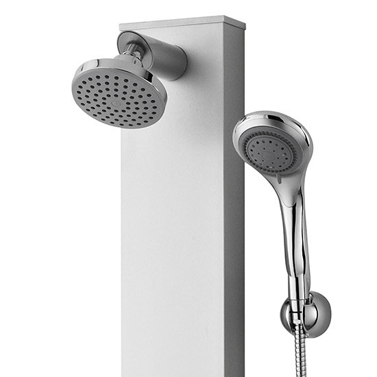 Premier Thermostatic Shower Panel with Fixed Shower Head, 3 Body Jets