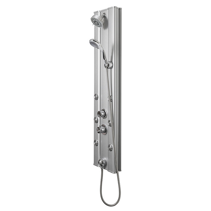 Premier - Thermostatic Shower Panel with Fixed Shower Head, 6 Body Jets & Shower Kit - AS305 Large I