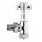 Premier - Traditional Crosshead Angled Radiator Valves (pair) - MTY086 Large Image