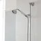 Premier - Traditional Exposed Thermostatic Triple Shower Valve w Riser, 4" Rose & Slide Rail Kit Sta