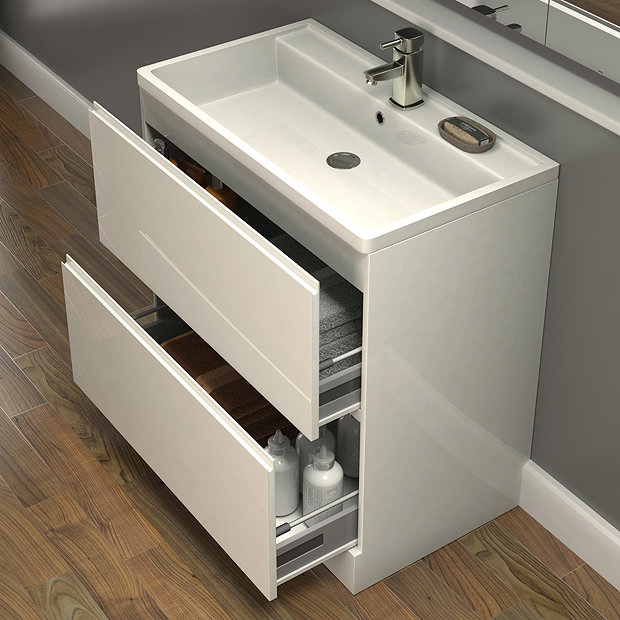 Nuie Tribute Floor Standing Vanity Unit W800 x D445mm FTR006 at