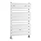 Premier - Vertical Heated Towel Rail - 650 x 445mm - White - MTY081 Large Image