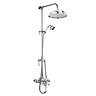 Premier Victorian Exposed Valve w Rigid Riser Kit, Diverter, 12" Shower Rose & Handset Profile Large