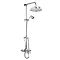 Premier Victorian Exposed Valve w Rigid Riser Kit, Diverter, 12" Shower Rose & Handset Profile Large