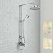 Premier Victorian Exposed Valve w Rigid Riser Kit, Diverter, 12" Shower Rose & Handset Large Image