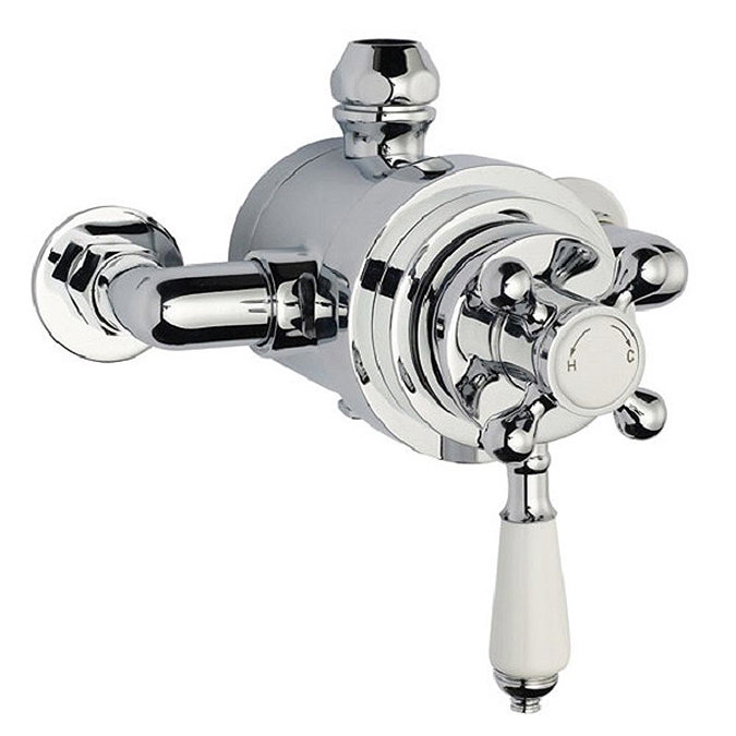 Premier Victorian Exposed Valve inc Rigid Riser Kit, Diverter, 8" Shower Rose & Handset Feature Larg