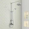 Premier Victorian Exposed Valve inc Rigid Riser Kit, Diverter, 8" Shower Rose & Handset Profile Larg