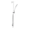 Nuie Wall Mounted Square Thermostatic Bath/Shower Mixer Valve w. Rectangular Slide Rail Kit Feature Large Image
