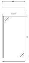 Nuie 1100mm Wetroom Screen - WRSC11 Large Image