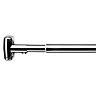 Croydex Premium Chrome Heavy Duty Telescopic Curved Rod 1800mm - AD108541 Large Image