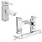 Prime Modern Basin and Bath Shower Mixer Taps Pack - Chrome Large Image