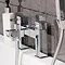 Prime Modern Bath Shower Mixer with Shower Kit - Chrome  Profile Large Image
